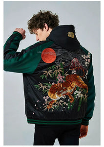 Ultra premium embroidery volcano tiger sukajan jacket