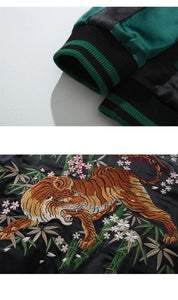 Ultra premium embroidery volcano tiger sukajan jacket