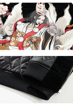 Load image into Gallery viewer, Hyper premium fiery beauty embroidery baseball style jacket