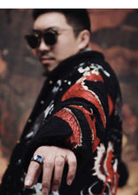 Load image into Gallery viewer, Hyper premium embroidery dragon beast cashmere/wool coat