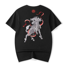 Load image into Gallery viewer, Premium embroidery ancient lion T-shirt