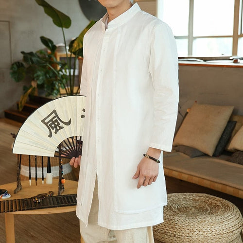 Wuxia heritage long jacket