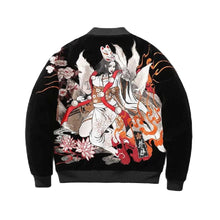 Load image into Gallery viewer, Hyper premium fiery beauty embroidery baseball style jacket