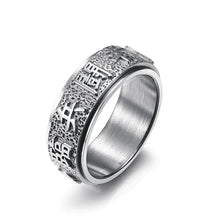 Load image into Gallery viewer, Kanji text stainless steel ring