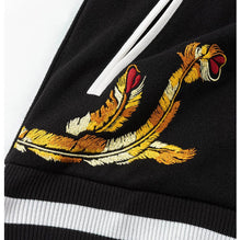 Load image into Gallery viewer, Golden Phoenix embroidery baseball jacket