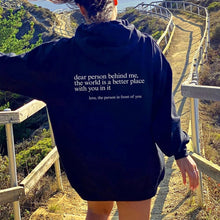 Load image into Gallery viewer, Dear message text hoodie