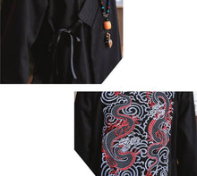 Load image into Gallery viewer, Dragon square embroidery long jacket