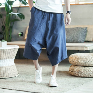 Baggy knee length harem pants