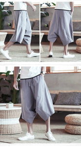 Baggy knee length harem pants