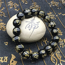 Load image into Gallery viewer, Tibetan script carving buddha bracelet