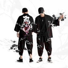 Load image into Gallery viewer, Geisha warrior kimono set top + bottoms