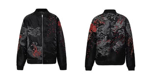 Hyper premium embroidery ghost dragon sukajan jacket