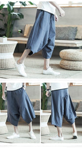 Baggy knee length harem pants