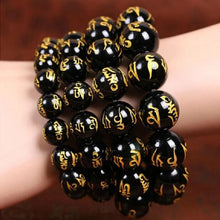 Load image into Gallery viewer, Tibetan script carving buddha bracelet