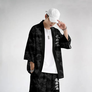 Mastery dragon kimono set top + bottoms