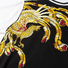 Load image into Gallery viewer, Golden Phoenix embroidery baseball jacket