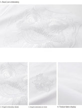 Load image into Gallery viewer, Premium embroidery silhouette lion T-shirt
