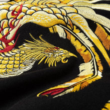 Load image into Gallery viewer, Golden Phoenix embroidery baseball jacket