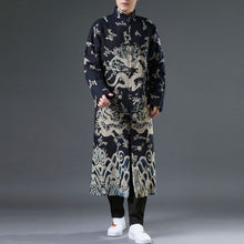 Load image into Gallery viewer, Tang Chinese dragon extra long jacket