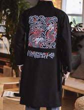 Load image into Gallery viewer, Dragon square embroidery long jacket