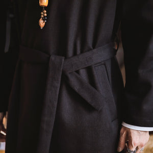 Dragon square embroidery long jacket