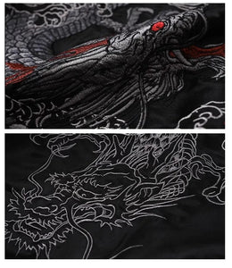 Hyper premium embroidery ghost dragon sukajan jacket