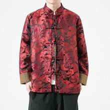 Load image into Gallery viewer, Vibrant dragon Tang Dynasty jacket