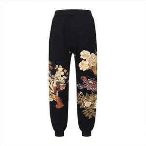 Hyper premium embroidery white tiger pants