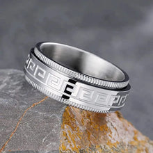 Load image into Gallery viewer, Titanium ancient script ring