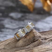 Load image into Gallery viewer, Kanji text stainless steel ring