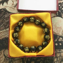 Load image into Gallery viewer, Tibetan script carving buddha bracelet
