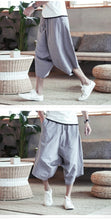 Load image into Gallery viewer, Baggy knee length harem pants