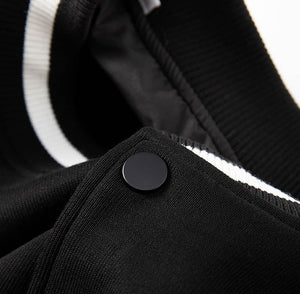 Ice dragon embroidery baseball jacket
