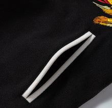 Load image into Gallery viewer, Golden Phoenix embroidery baseball jacket