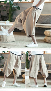 Baggy knee length harem pants