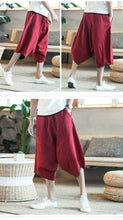 Load image into Gallery viewer, Baggy knee length harem pants