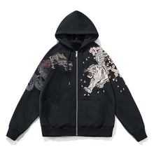 Load image into Gallery viewer, Premium tiger phoenix embroidery hoodie