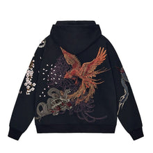 Load image into Gallery viewer, Premium tiger phoenix embroidery hoodie