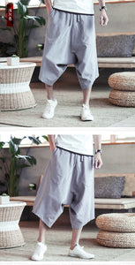 Baggy knee length harem pants