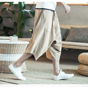 Baggy knee length harem pants