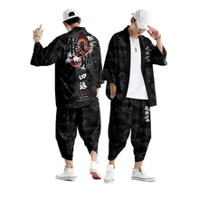 Load image into Gallery viewer, Mastery dragon kimono set top + bottoms