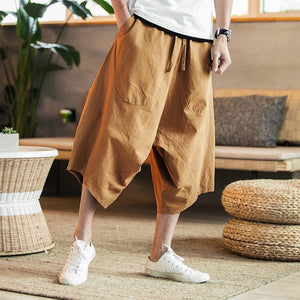 Baggy knee length harem pants