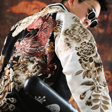 Load image into Gallery viewer, Hyper premium embroidery fire dragon fierce tiger sukajan souvenir jacket