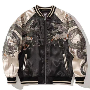 Premium embroidery dragon sleeve sukajan
