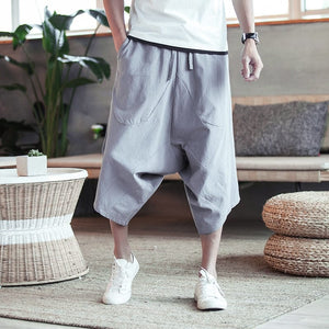 Baggy knee length harem pants