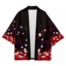 Load image into Gallery viewer, Kitsune sakura kimono set top + bottoms