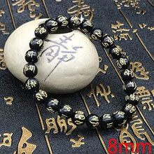 Load image into Gallery viewer, Tibetan script carving buddha bracelet