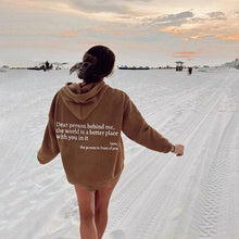 Load image into Gallery viewer, Dear message text hoodie