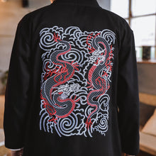 Load image into Gallery viewer, Dragon square embroidery long jacket