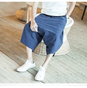 Baggy knee length harem pants